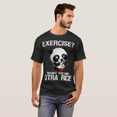 エクササイズ考えお前余分ご飯 Tシャツ (正面フル)