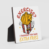エクササイズ考えはExtra Fries フォトプラーク (正面)