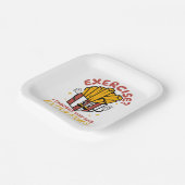 エクササイズ考えはExtra Fries ペーパープレート (傾斜あり)