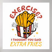 エクササイズ考えはExtra Fries ポスター (正面)