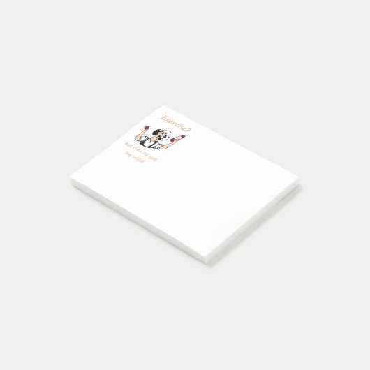 エクササイズ?しかし、私は私のワインおもしろい引用文 ポストイット (アングル)