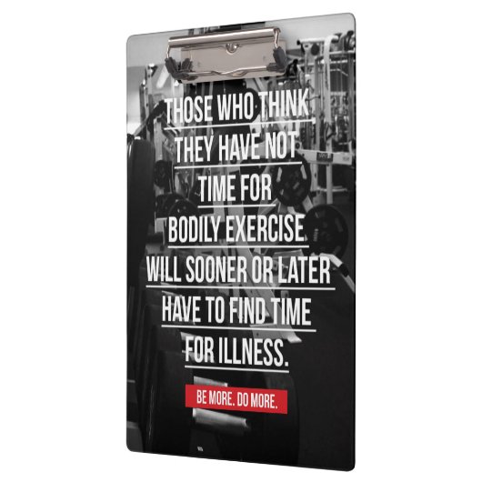 エクササイズ-トレーニング やる気を起こさせる クリップボード (左)