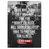 エクササイズ-トレーニング やる気を起こさせる クリップボード (裏面)