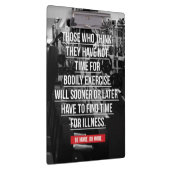 エクササイズ-トレーニング やる気を起こさせる クリップボード (右)