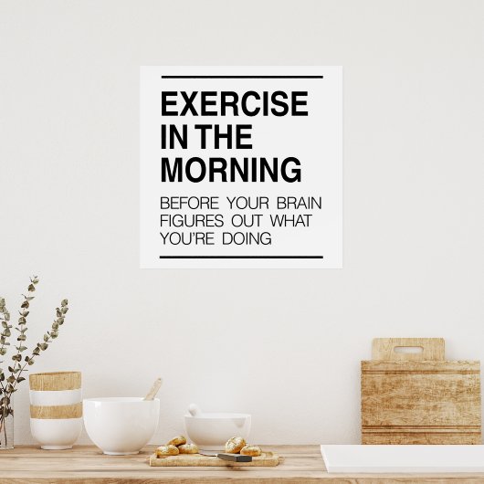 エクササイズ ポスター (キッチン)
