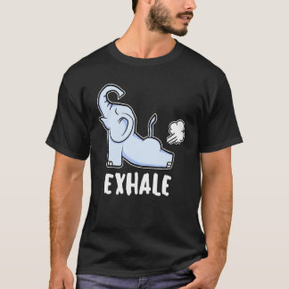 エクササイズ ヨガ エレファント Tシャツ
