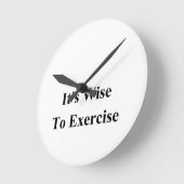 エクササイズ ラウンド壁時計 (傾斜)