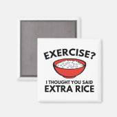 エクササイズ?余分な米 マグネット (正面/裏面)