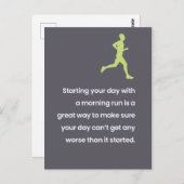 エクササイズ/怠惰なジョーク"おもしろいのためだけに" ポストカード (正面/裏面)