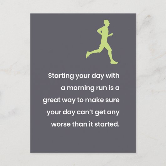 エクササイズ/怠惰なジョーク"おもしろいのためだけに" ポストカード (正面)