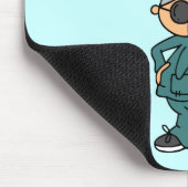 エクササイズ、押し、ジャンプのユーモア マウスパッド (コーナー)