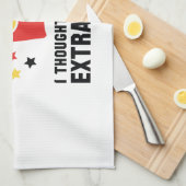 エクササイズ?私は考え余分なフライドポテトを言った キッチンタオル (四つ折り)