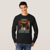 エクササイズ I Thought You Said Extra Lives ゲーミング ゲーム Tシャツ (正面フル)