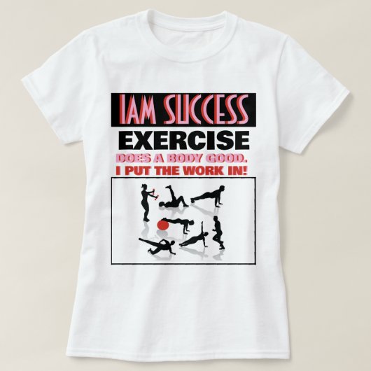 エクササイズ Tシャツ (デザイン正面)