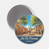 エクサンプロヴァンスフランストラベル マグネット (正面/裏面)