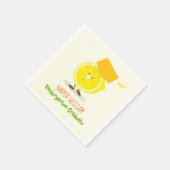 エクシーズレモンキャラクター | 紙ナプキン スタンダードカクテルナプキン (角)