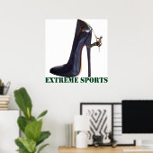 エクスおもしろいトスポーツ – 靴登山 ポスター (ホームオフィス)