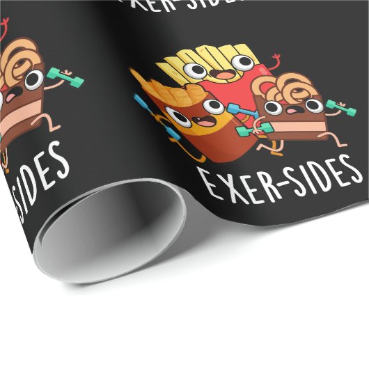 エクスアーサイドおもしろいエクササイズプンダークBG ラッピングペーパー (ロールコーナー)