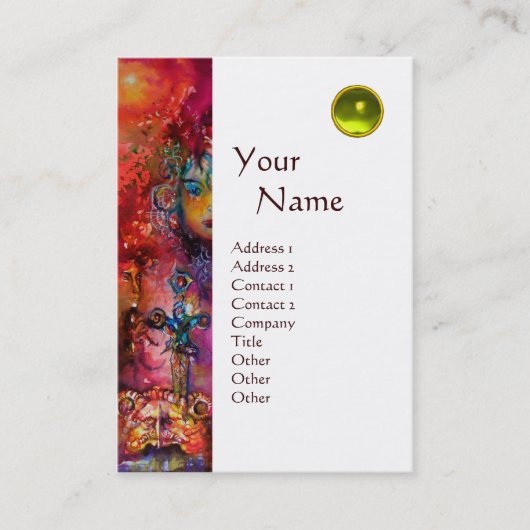 エクスカリバモノグラム金属エッグシェル 名刺 (正面)