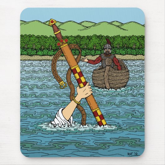 エクスカリバーとアーサー マウスパッド (正面)