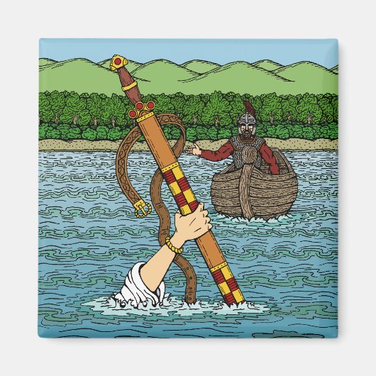 エクスカリバーとアーサー マグネット (正面)