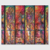 エクスカリバーとデュレンダル魔法剣の水色 ラッピングペーパー (フラット)