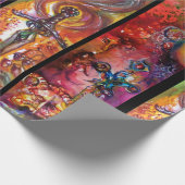 エクスカリバーとデュレンダル魔法剣の水色 ラッピングペーパー (角)