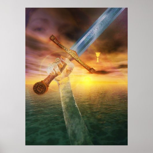 エクスカリバーと湖の女性 ポスター (正面)