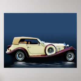 エクスカリバーヴィンテージ車 ポスター