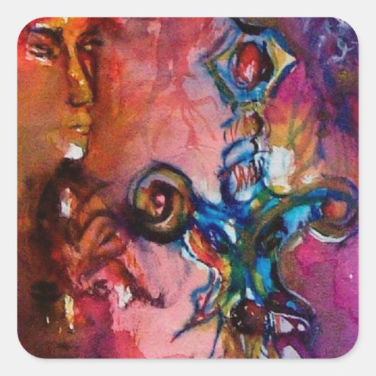 エクスカリバー魔法ソードアルトゥーリアンレジェンズ水彩 スクエアシール (正面)