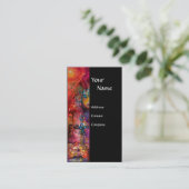 エクスカリバー黒紫明るい赤紫色赤青白 名刺 (スタンド正面)