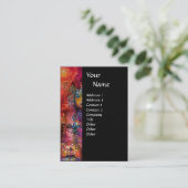 エクスカリバー黒紫明るい赤紫色赤青白 名刺 (スタンド正面)