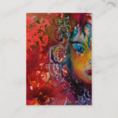 エクスカリバー黒紫明るい赤紫色赤青白 名刺 (裏面)