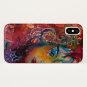 エクスカリバー、クイーンの魔法剣ファンタジー赤イエロー Case-Mate iPhoneケース (裏面(横))