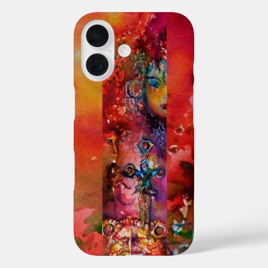 エクスカリバー/クイーンの魔法剣レッドイエローファンタジー Case-Mate iPhoneケース (裏面)