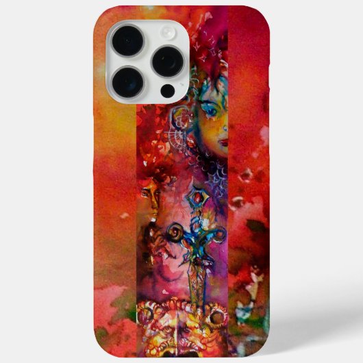 エクスカリバー/クイーンの魔法剣レッドイエローファンタジー Case-Mate iPhoneケース (裏面)