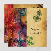 エクスカリバー , セントパトリックデーのパーティー , パーチメント 招待状 (正面/裏面)