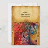 エクスカリバー マジックソード 赤紫 ファンタジー 招待状 (裏面)