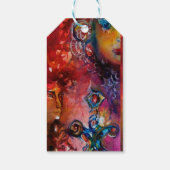 エクスカリバー、レッドパープルブラックパーチメント ギフトタグ (裏面)