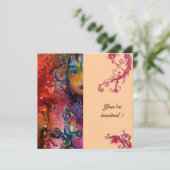 エクスカリバー、明るい赤、ピンク 招待状 (スタンド正面)