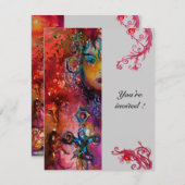 エクスカリバー、真っ赤な灰色 招待状 (正面/裏面)