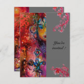 エクスカリバー、真っ赤な灰色 招待状 (正面/裏面)