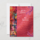 エクスカリバー、真っ赤な青と紫とフクシア 招待状 (裏面)