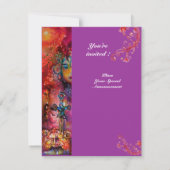 エクスカリバー , 真っ赤な , ピンク紫 招待状 (裏面)