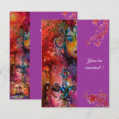 エクスカリバー , 真っ赤な , ピンク紫 招待状 (正面/裏面)