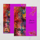 エクスカリバー , 真っ赤な , ピンク紫 招待状 (正面/裏面)