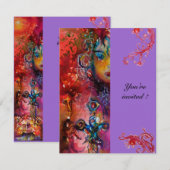 エクスカリバー , 真っ赤な , ピンク紫 招待状 (正面/裏面)