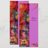 エクスカリバー , 真っ赤な , ピンク紫 招待状 (正面/裏面)