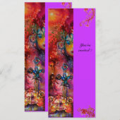 エクスカリバー , 真っ赤な , ピンク紫 招待状 (正面/裏面)