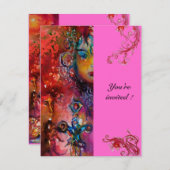 エクスカリバー , 真っ赤な , ピンク 招待状 (正面/裏面)